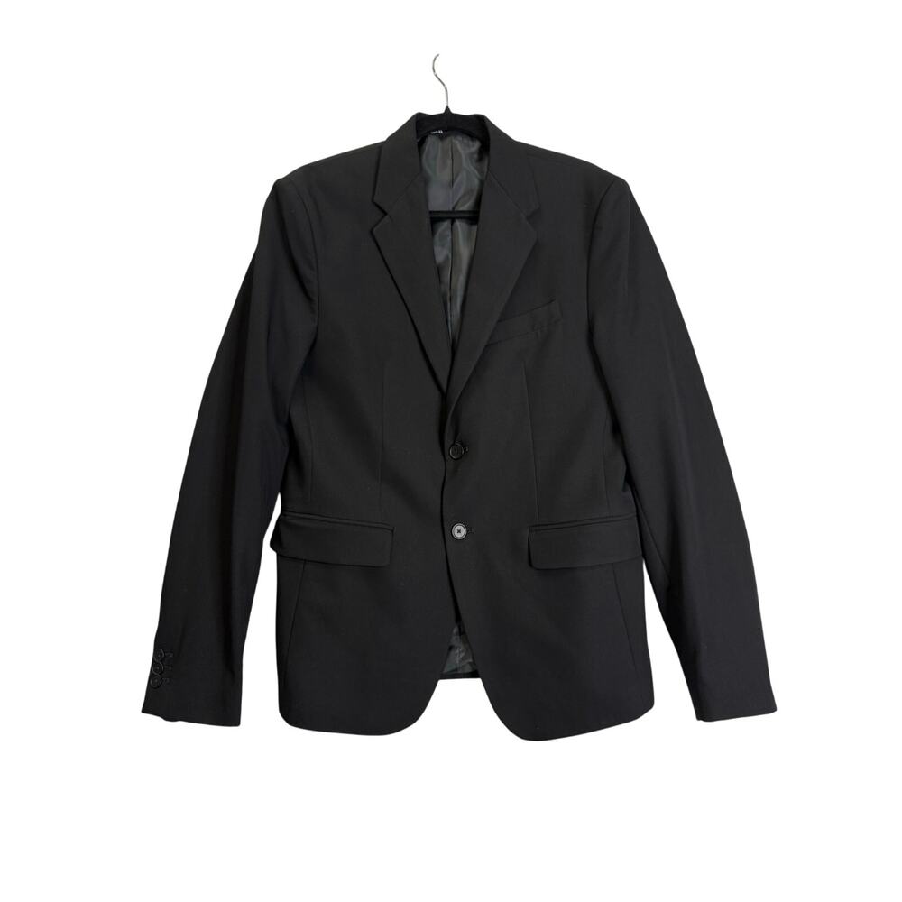 Zara Men's Blazer Men's 38 Slim Fit Black Two Button Lined